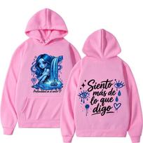 Karol G No Me Arrepiento De Sentir Tanto 2026 Album Print Hoodie Men Women Fashion Hip Hop Loose Casual Sweatshirt Streetwear XXXL rožinė