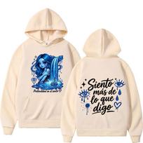 Karol G No Me Arrepiento De Sentir Tanto 2026 Album Print Hoodie Men Women Fashion Hip Hop Loose Casual Sweatshirt Streetwear S beige
