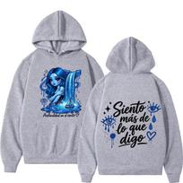 Karol G No Me Arrepiento De Sentir Tanto 2026 Album Print Hoodie Men Women Fashion Hip Hop Loose Casual Sweatshirt Streetwear XXXL gray