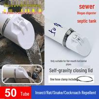 110 PVC Anti-Odor Sewage Valve: Silicone Drain for Outdoor Biogas Septic Tanks, Insect & Rodent Backflow Prevention