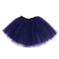Adult Mesh Ballet Tutu - Half-Length Skirt for Halloween & Stage Performance 30 cm blue