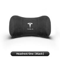 Naujo automobilio Tesla Suede galvos atramos sėdynės pagalvėlė juosmens atramos pagalvėlė Tesla Model 3 S X Model Y Cybertruck Roadster SpaceX automobiliams black