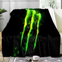 Monster Energy Blanket Flannel Throw for Sofa, Travel, Camping, Livingroom, Office, Chair and Bed Soft and Warm Holiday Birthday gifts 130cmx150cm