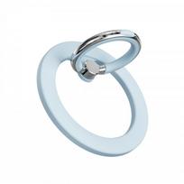 MagSafe Compatible Metal Ring Holder Silicone Grip Phones Universal Magnetic Stand Light Blue white