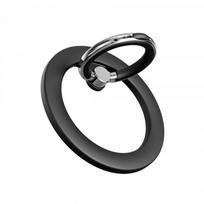 MagSafe Compatible Metal Ring Holder Silicone Grip Phones Universal Magnetic Stand Black