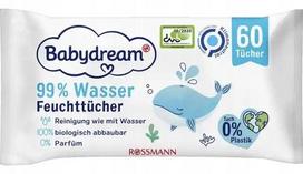Babydream Wet Wipes, 99% Water 3X60 Pcs