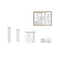 Rubber Planning Seal Set with Wooden Grip for Paper Organization, Annotation, Records, Journal and Daily Planner white
