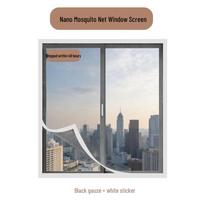 Nano Mesh Home Window Screen with Tape - Invisible, Self-Install, Encrypted, Hole-Free Mosquito Net 50*80cm