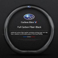 For Subaru Outback Brz Wrx Xv Ascent Forester Impreza Legacy Car Anti-Slip Carbon Fiber Leather Ultrathin Steering Wheel Cover