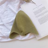 Autumn Winter Baby Knit Hat Toddler Girls Bonnet Cap Baby Boy Hats  Newborn Photography Props žalia