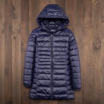 Ladies Long Warm Down Coat with Portable Storage Bag Women Light Down Jacket Women's Overcoats Hip-Length  High Street XS