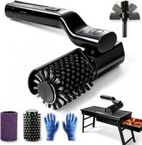 Electric Grill Brush, Rechargeable BBQ Cleaning Brush with 180° Adjustable Angle, 3-Speed Settings, 90 Min Runtime, Grill Cleaner for Grill Grates juoda