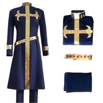 JOJO Wonderful Adventure cos Fur Enrico.Pucci Cosplay cosplay Costume Halloween Performance M beige