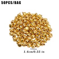 50/300pcs Small Jingle Bells Gold Copper Loose Beads Merry Christmas Tree Hanging Ornament Home Party Decoration 6mm/10mm/14mm Other brown