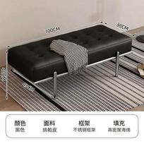 Entrance Porch Soft Shoe Bench Living Room Sofa Bench Bedroom Bed End Bench Metal Frame Integrated Benchs Minimalist Furniture