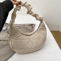 Frozen Inspired Canvas Handbag With Zipper Closure For Daily Wear chaki