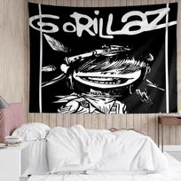 Gorillaz band Tapestry for Bedroom Aesthetic Classroom Tapestries Wall Hanging for Living Room Dorm Office,Ideal Creative Gift 150cmx200cm