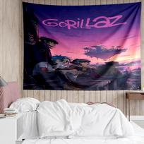 Gorillaz band Tapestry for Bedroom Aesthetic Classroom Tapestries Wall Hanging for Living Room Dorm Office,Ideal Creative Gift 180cmx230cm