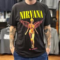 Rock grupės Nirvana albumo „In Utero“ grafika Poliesterio marškinėliai 2026 m. Vasara Aukštos kokybės Vyriški ir moteriški Mados Streetwear marškinėliai M yellow
