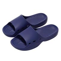 Women Home Slippers EVA Flat Casual Slides Comfortable Non-slip Men Slippers 44-45 tamsiai mėlyna spalva
