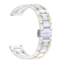 22mm 20mm keraminis dirželis, skirtas Garmin Forerunner 970 965 955 55 165/570 47mm 42mm, apyrankė, skirta Garmin Vivoactive 6 5/Venu 4 3 Garmin Active 5 6 balto aukso spalvos