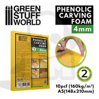 Gstu506012 phenolic carving foam 4mm a5 size