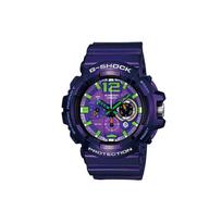 Casio Digital Series Round Waterproof Shockproof Sports Quartz Watch Men watches Purple GAC-110-6APR Purple Watch Dial blue