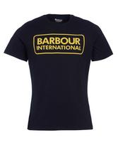 Barbour International Essential Didelio Logotipo Marškinėliai Juodi Geltoni Unisex Marškinėliai L yellow