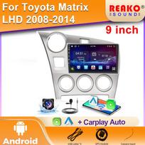 Vaizdo įrašas „Carplay Wireless BT“, skirtas „Toyota Matrix 2 E140“, 2008–2014 m. „Android“ automobilio automobilinis radijo galvutės grotuvas Multimedija GPS 2 din DVD 4 core 1GB+32GB carplay gray