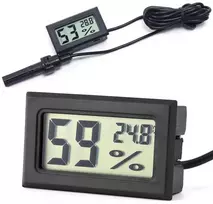 Elektroninis termometras su drėgmės jutikliu