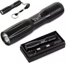 Taktinis mini LED žibintuvėlis raktų pakabukas