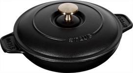 Zwilling STAUB Apvalus ketaus kepimo indas su dangteliu 20 cm, juoda