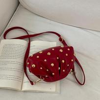 Ladies' Elegant and Stylish Single-shoulder Bag with An Open Design, Perfect for Daily Commuting. raudona