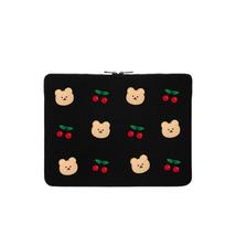 Cute Bear Laptop Bag Sleeve Case For Macbook Air Pro13.3/13.6/14/15/15.6/16 Inch IPad11 Notebook Laptop Pouch ipad10.2-11inch beige