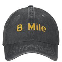 Unisex Mile  Mile Eminem Old Eminem Stuff Baseball Caps Vintage Distressed Denim Washed Sun Cap Adjustable One Size gray