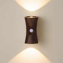 LED Magnetic Wall Lamp Motion Sensor USB Rechargeable Night Light for Bedrooms Bedside Hallways Ambient Lighting