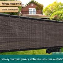 Lauko privatumo ir saugos šešėlinis tinklas balkonui, tvorai ir kiemui nuo saulės 0.9m x 5m (Brown, Gray, Dark Green, Black) white