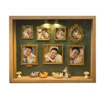 1 SET DIY Shadow Box Frame Mini Memory Display Kit Creative Photo Album For Anniversary Unique Romantic Daily Gift Idea Decor black