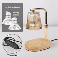 50WCandle Warmer Lamp with Timer Dimmable Candle Lamp Warmer Glass Candle Warmer Adjustable Candle Light Cozy Bedroom Home Decor US Plug