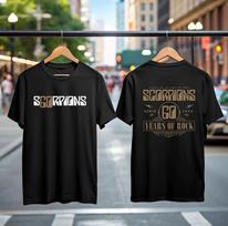 Scorpions 19652025 60th Anniversary Tour 2025 TShirt Legend Hard Rock Shirt Unisex T-Shirt M gray