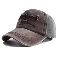 New Unisex Washed Cotton Snapback Hat With Letter Embroidery Baseball Cap Men Women Adjustable Casual Outdoor Streetwear Dad Hat Adjustable gray
