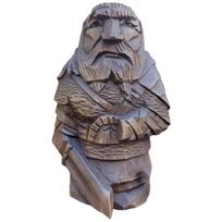 Odin Thor Resin Viking Statue Art Craft Ornaments for Home Outdoor Garden Decoration gray