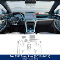 For BYD Seal U Sealion 6 Song Plus DMI EV -2024 Car Center Console Navigation Screen trument TPU Protective Film Interior 15.6in 2023-2024
