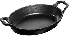 STAUB Ovalus indas 21 x 15 cm, juodas