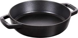 Staub Ketaus keptuvė su dviem rankenėlėmis - 20 cm, juoda