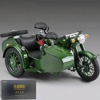 1:10 Ural M72 Šoninio Vežimėlio Motociklo Aliuminio Metalo Liejimo Modelis Automobilio Imitacija Namų Madingi Papuošalai Kolekcija Pomėgis Dovana Draugui black