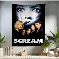 Classic Horror Thriller Movie S-ScreaM Colorful Tapestry Wall Hanging Bohemian Wall Tapestries Mandala Wall Hanging Sheets 50x90 cm