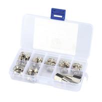 32Pcs M6 M8 M10 Durable Brass Zerk Grease Nipple Fitting Assortment Kits