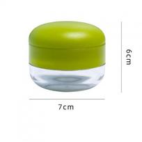 Compact Press-Type Garlic Chopper: Mini ABS Mincer for Household Use yellow