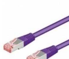 Goobay CAT 6 tinklo kabelis S/FTP (PiMF), violetinė, 10 m, Cat6, S/FTP (S-STP), RJ-45, RJ-45, violetinė